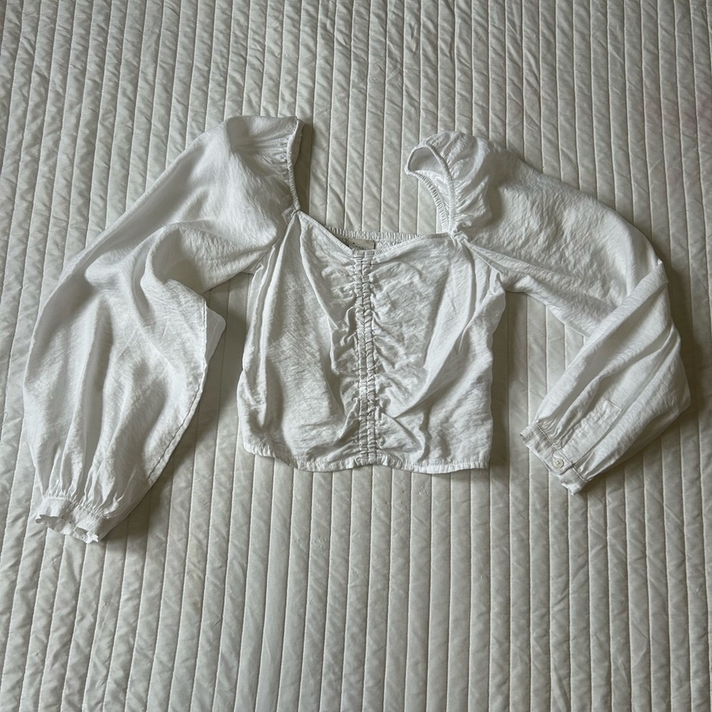 Trendy White Crop Top